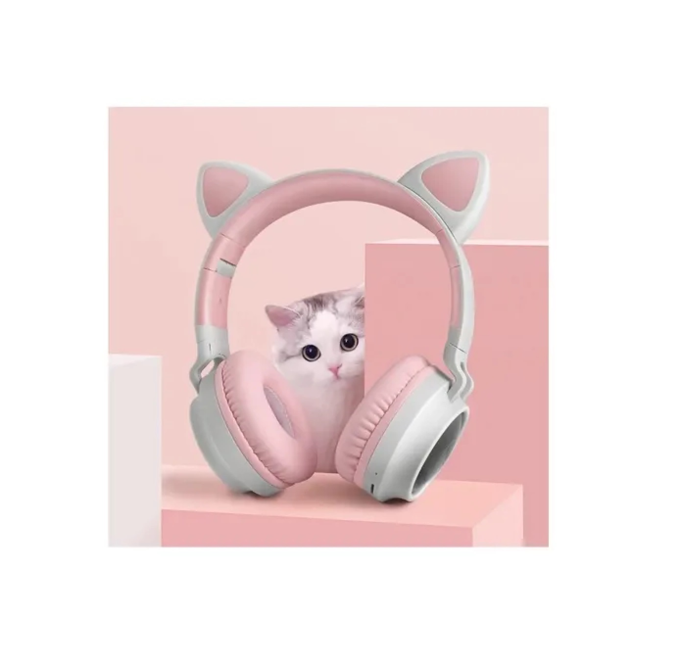 ❤ Audífonos Diadema Bluetooth Fm Micro Orejas De Gato Bt028 ✓ - MILOS STORE  | Productos Exclusivos y personalizados para tu mascota.